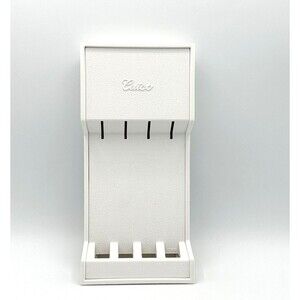 Cutco 4‎ Slot Knife Wall Mount Holder Drawer Mount White Plastic 1745 No Knives